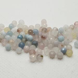 Мъниста от камък морганит 4 мм