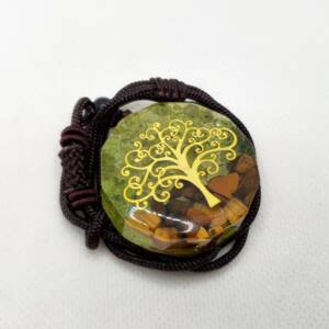 Висулка оргонит с тигрово око - енергиен стимулатор
