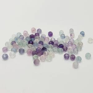 Мъниста от флуорит фасетирани 3 мм