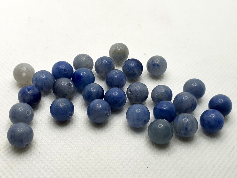 Мъниста от камък син авантюрин 8 мм