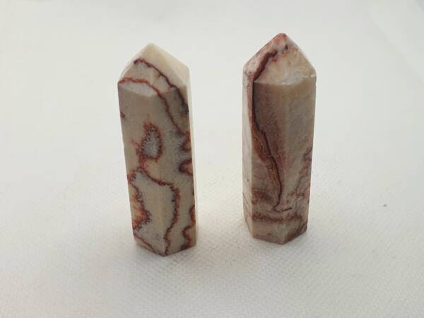 Обелиск от камък родохрозит (шестостенна колона) 50-60 мм