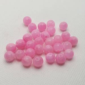 Мъниста от камък розов халцедон 8 мм