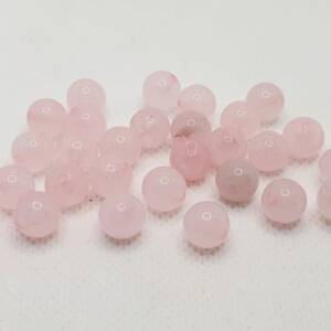 Мъниста от камък розов кварц 8 мм