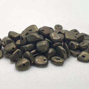Мъниста от камък пирит 7-9 мм