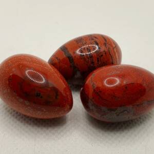 Яйце от камък червен яспис 20Х30