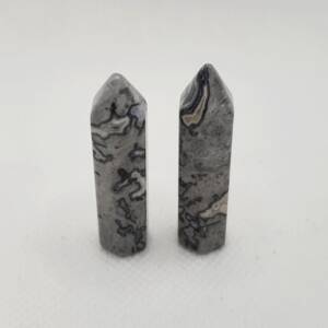 Обелиск от камък яспис пикасо 30-40 мм