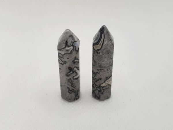 Обелиск от камък яспис пикасо 30-40 мм