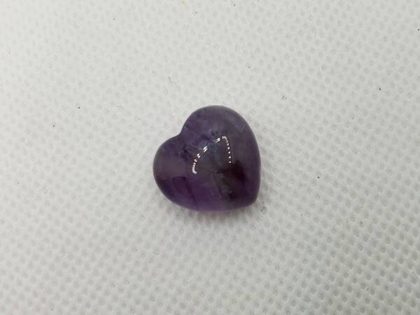 Сърце от камък аметист 15 мм