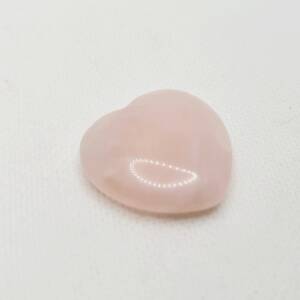 Сърце от камък розов кварц 30 мм