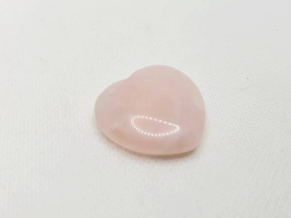 Сърце от камък розов кварц 30 мм