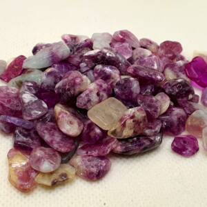 Мъниста от камък пурпурен лепидолит 8-10 мм