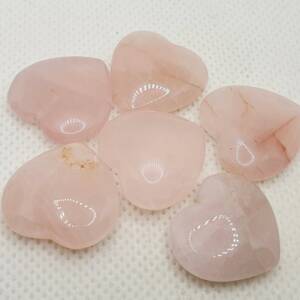 Сърце от камък розов кварц 20 мм